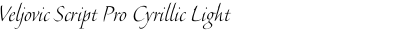Veljovic Script Pro Cyrillic Light